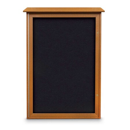 United Visual Products Indoor Enclosed Combo Board, 72"x36", White Frame/Burgundy & Cobalt UVCB7236W-BURGUN-COBACC
